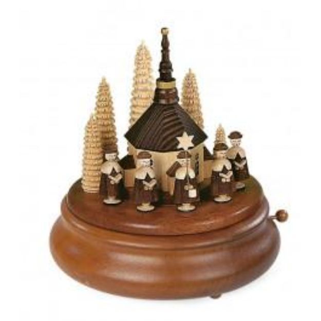 Bild von Müller Spieldose, Spieluhr Kurrende mit Kirche natur