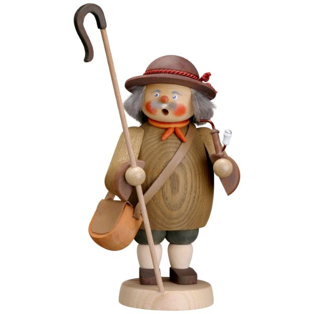 Bild von Seiffener Volkskunst Gemütliche Typen Räuchermann Schäfer