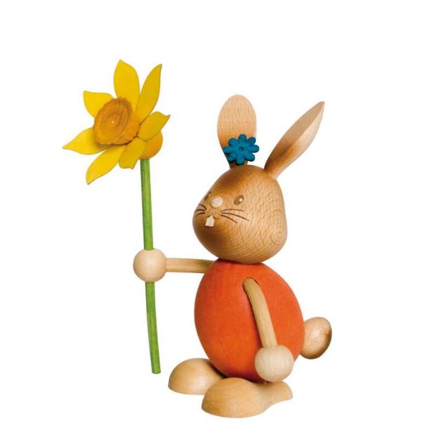 Bild von Kuhnert Osterhase Stupsi mit Blume