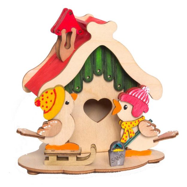 Bild von Kuhnert Bastelset Rauchhaus mit 2 Vögeln