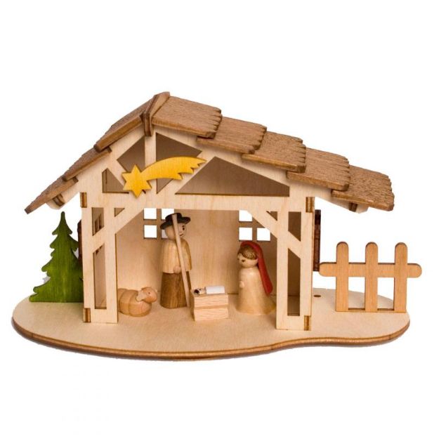 Bild von Kuhnert Bastelset Krippenstall