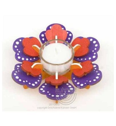 Bild von Kuhnert Bastelset Teelichthalter Mohnblume