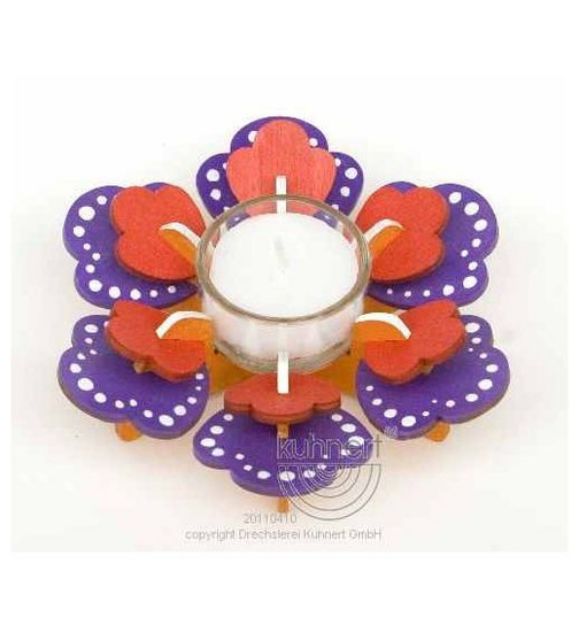 Bild von Kuhnert Bastelset Teelichthalter Mohnblume