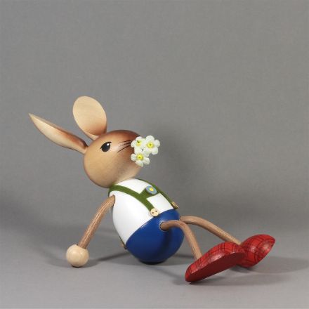 Bild von Kuhnert Hasenjunge mit Blume im Mund, Krummbein