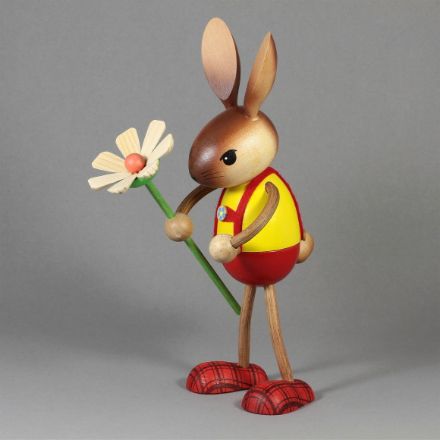 Bild von Kuhnert Hasenjunge mit Blume, Krummbein