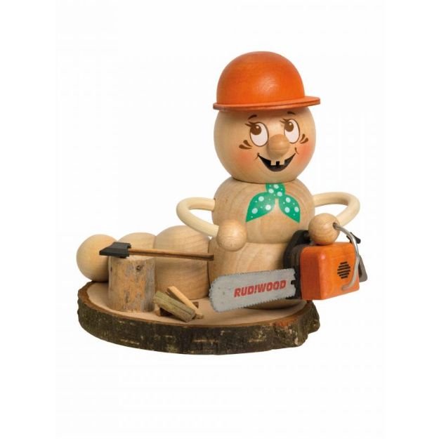 Bild von Kuhnert Räuchermann Räucherfigur Holzwurm Rudi