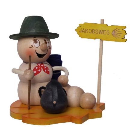 Bild von Kuhnert Räuchermann Räucherfigur Pilgerwurm Rudi