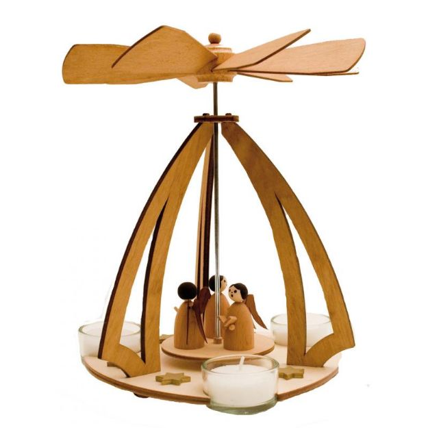 Bild von Kuhnert Teelichtpyramide mit Engeln