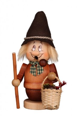 Bild von Ulbricht Räuchermann Miniwichtel Pilzsammler